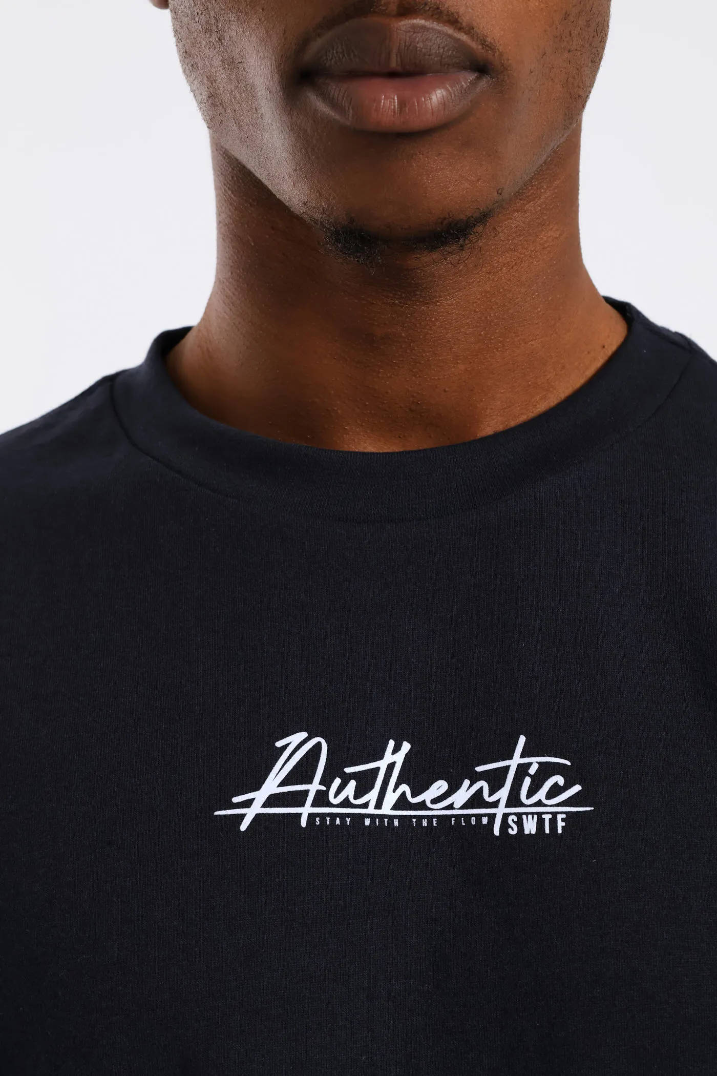 Authentic Basic Print Tee - Navy sold by Edgars product image thumbnail 2
