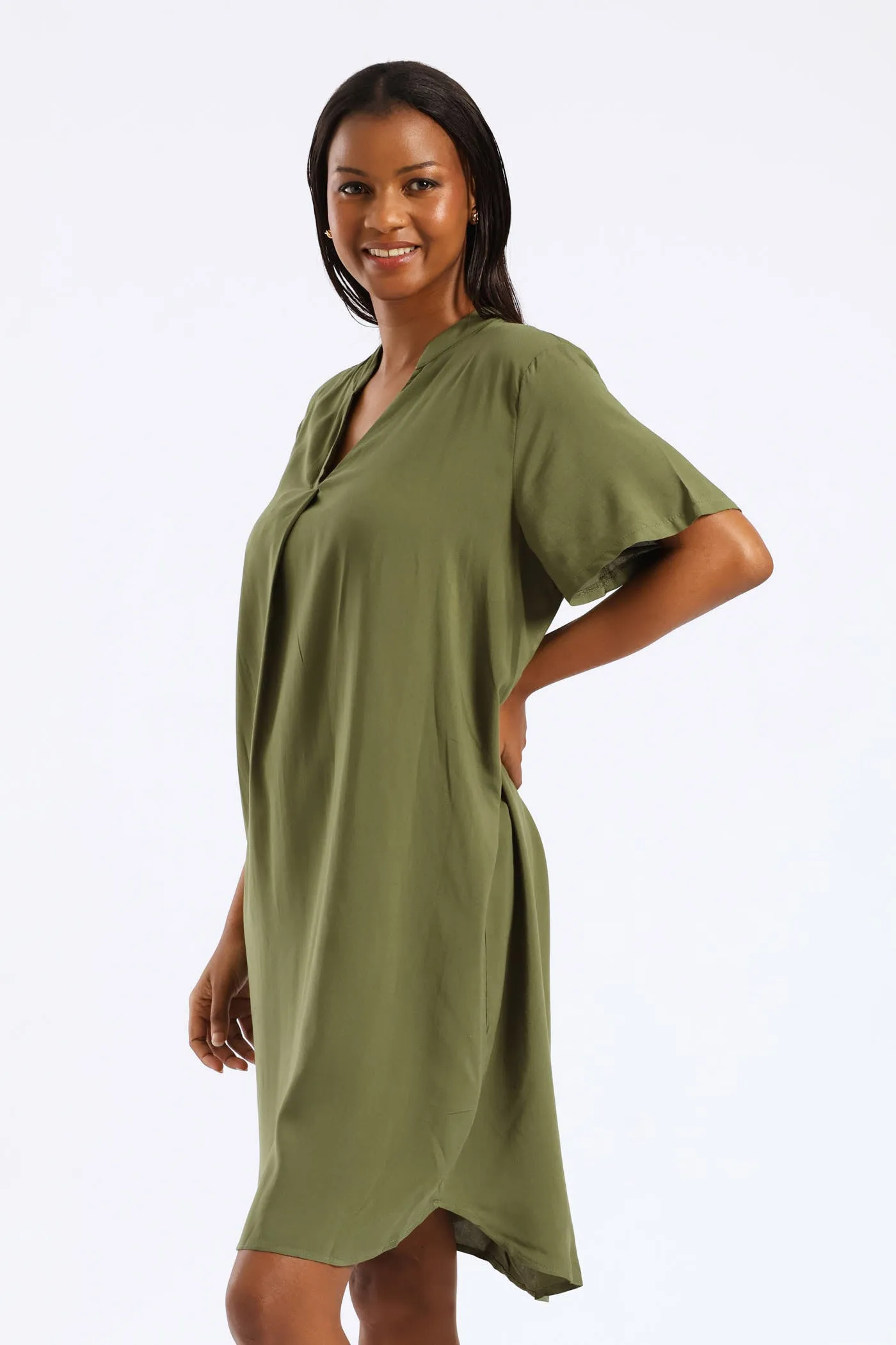 Mandarin Shift Dress - Jungle Green sold by Edgars product image thumbnail 3