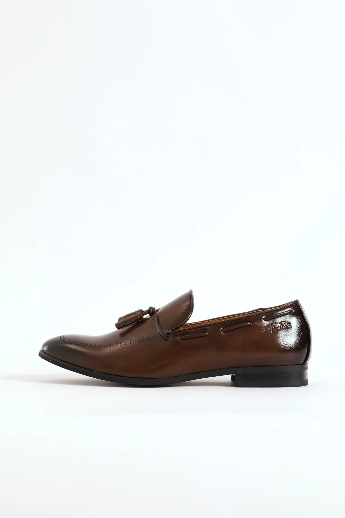Lazer Punched Detail Tassel Loafer - Brown sold by Edgars product image thumbnail 3