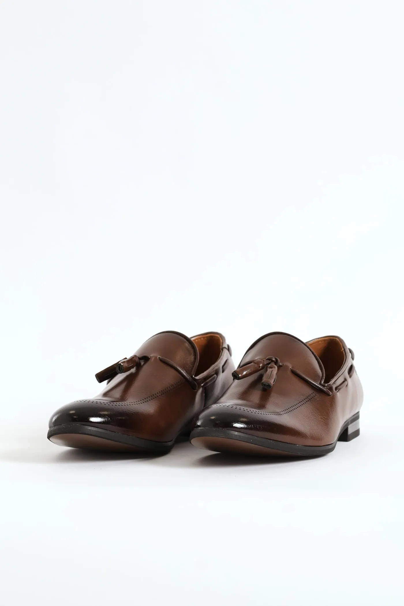 Lazer Punched Detail Tassel Loafer - Brown sold by Edgars product image thumbnail 4