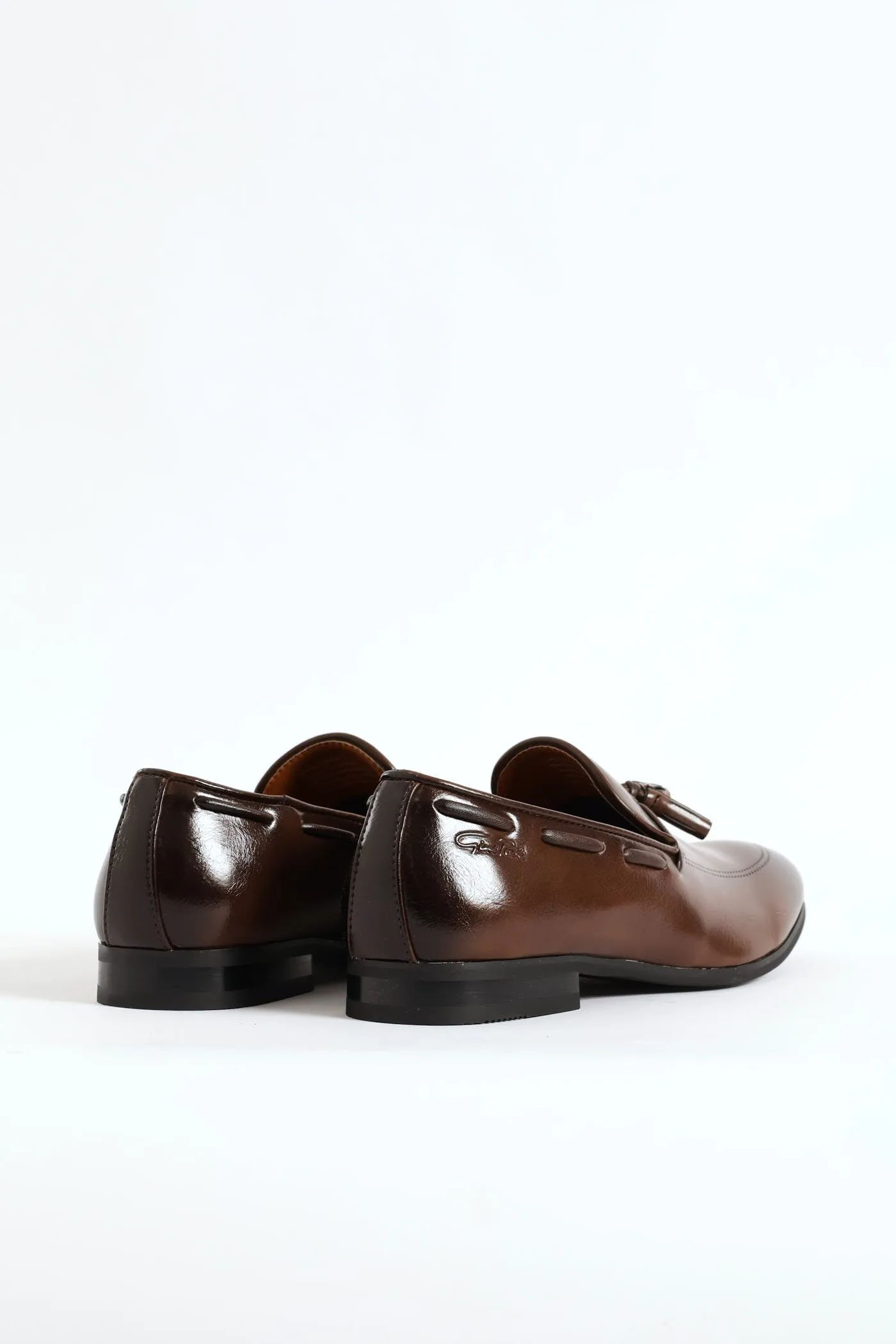 Lazer Punched Detail Tassel Loafer - Brown sold by Edgars product image thumbnail 5