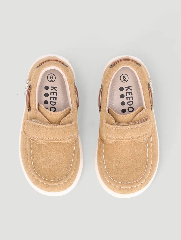 Keedo Boys Boat Shoe - Taupe sold by Edgars