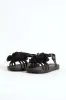 Girls Flower Moulded Sandal - Black sold by Edgars