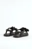 Girls Flower Moulded Sandal - Black sold by Edgars