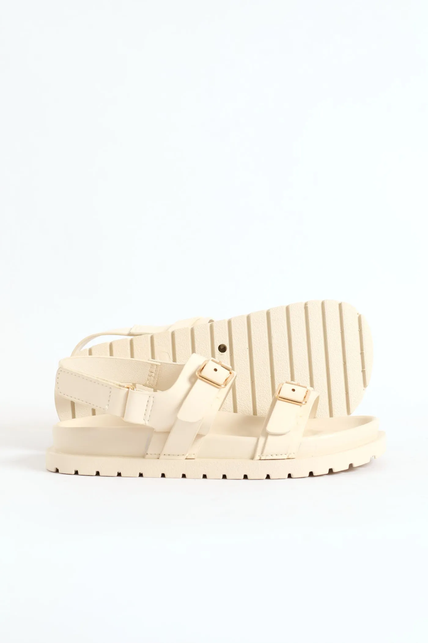 Girls Chunky Sandal - Ecru sold by Edgars