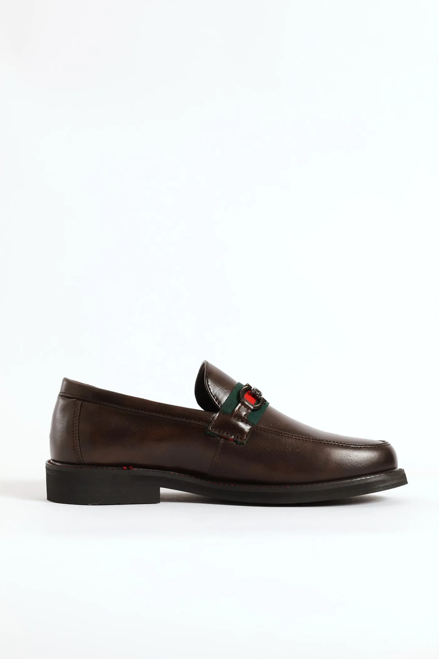 Tape & Trim Upper Detail Slip On Formal Shoe - Chocolate sold by Edgars product image thumbnail 4