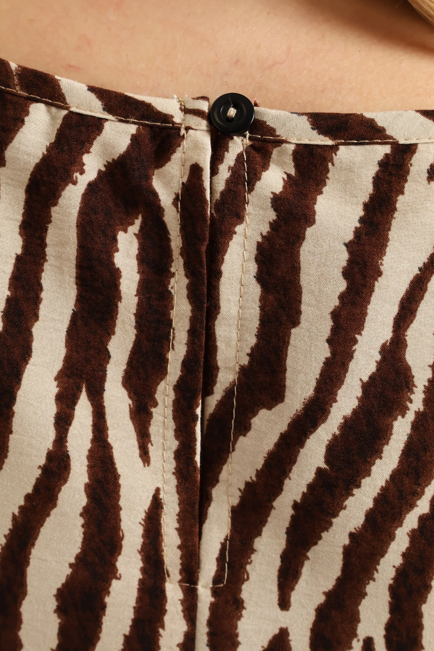 A-Line Zebra Print Midaxi Dress - Brown sold by Edgars product image thumbnail 4