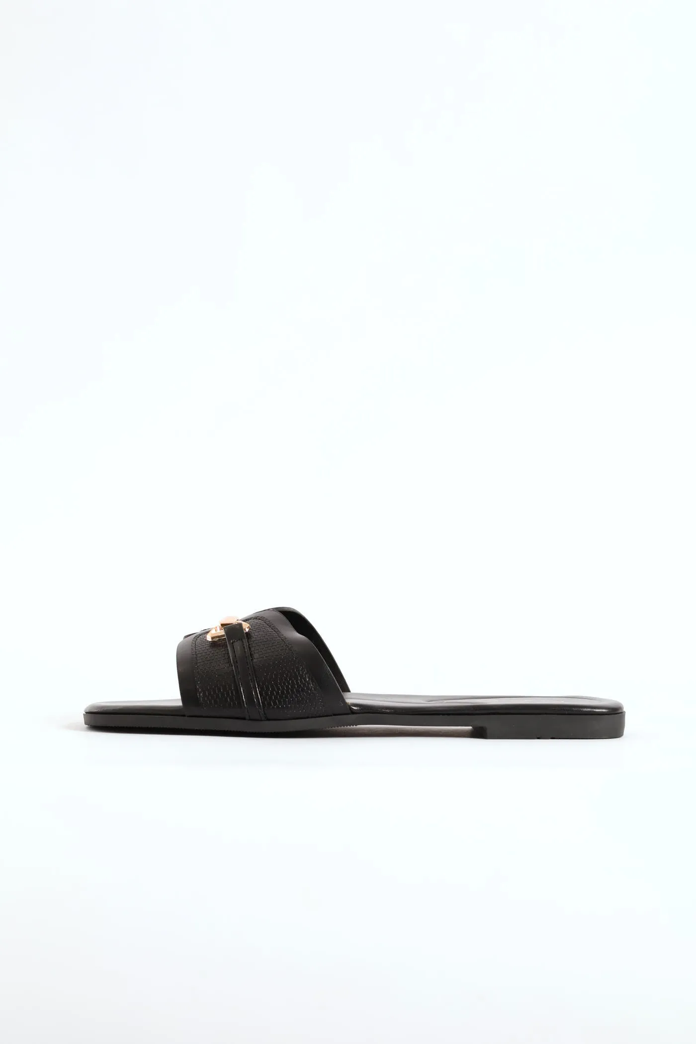 Chain Detail Single Band Sandal - Black sold by Edgars product image thumbnail 4