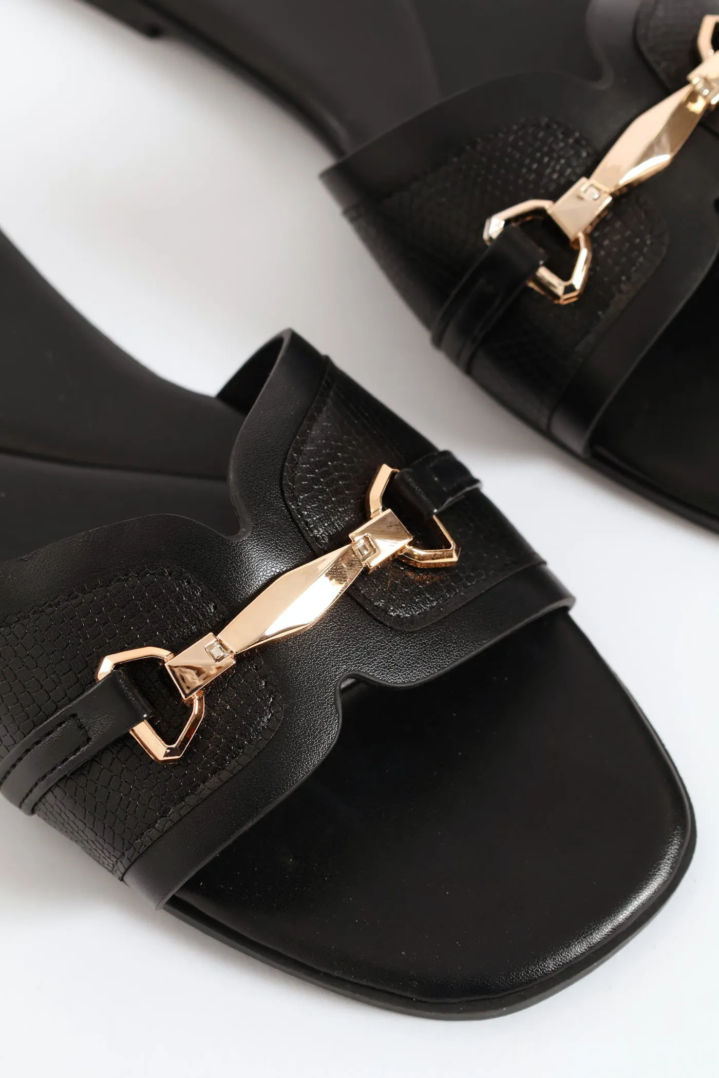 Chain Detail Single Band Sandal - Black sold by Edgars product image thumbnail 2