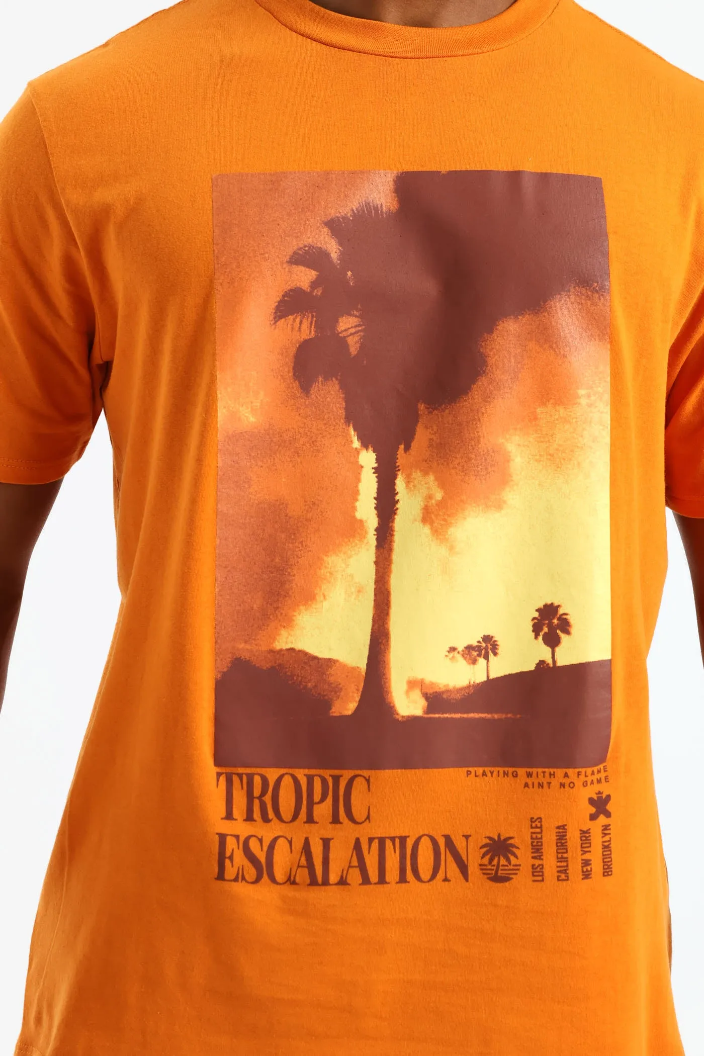 Tropical Print Tee - Orange sold by Edgars product image thumbnail 4
