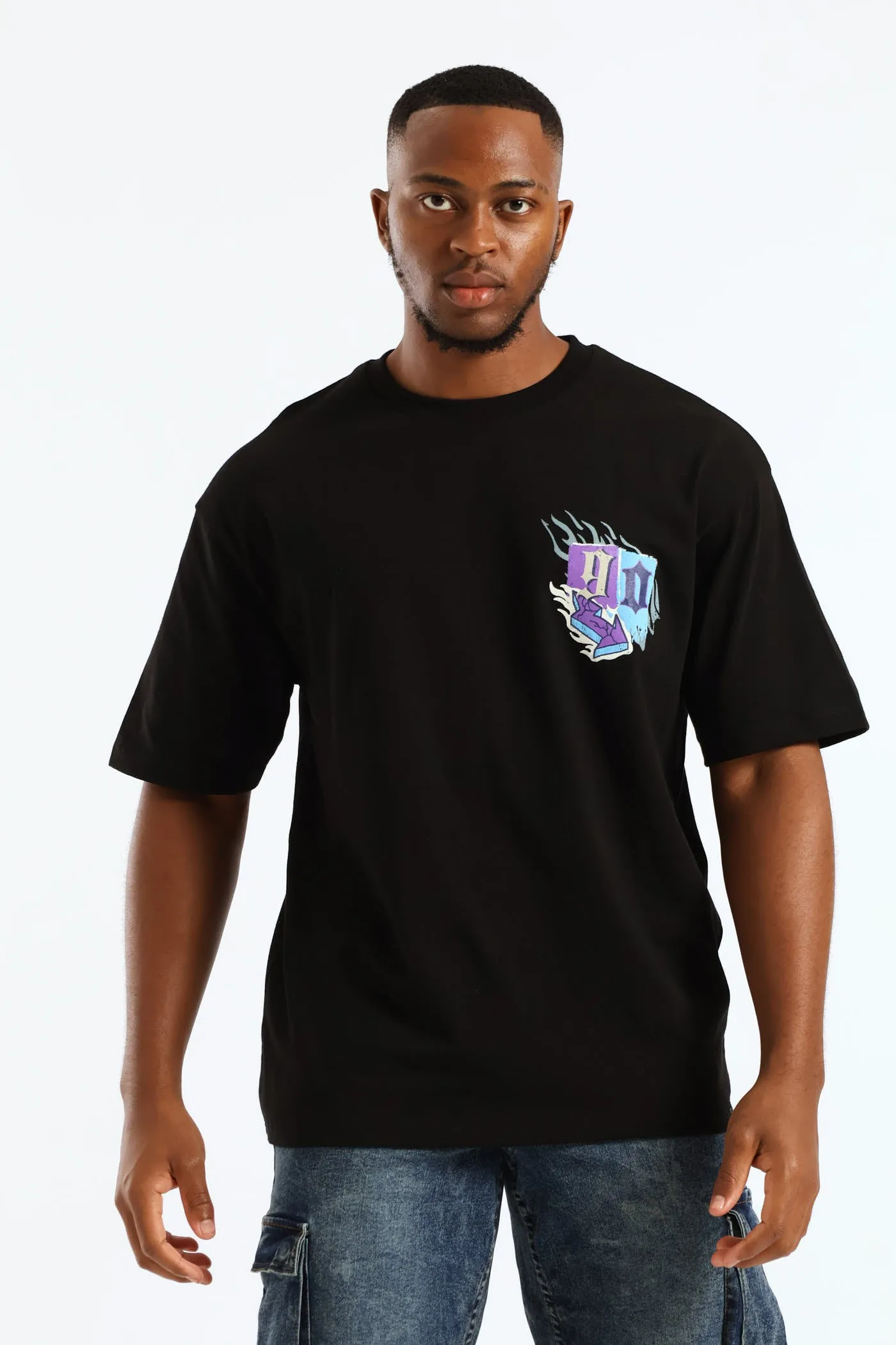 Urban Culture Oversized Tee - Black sold by Edgars