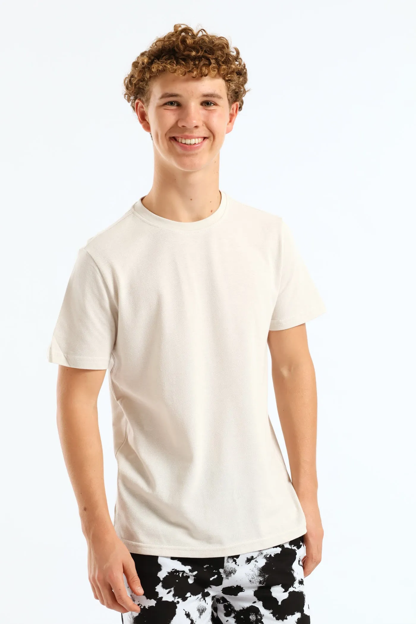 Boys Pique T-Shirt - Stone sold by Edgars product image thumbnail 2
