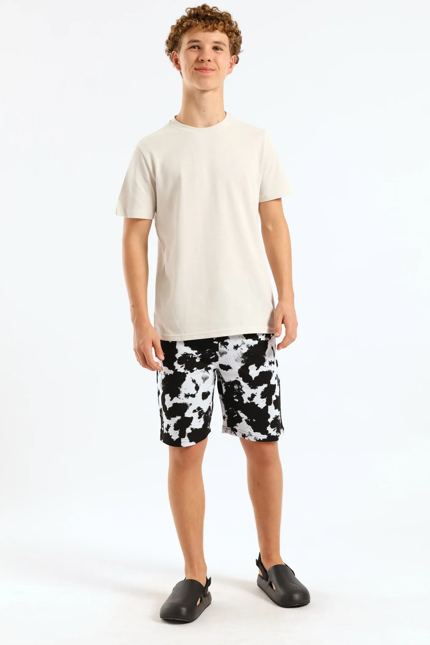 Boys Pique T-Shirt - Stone sold by Edgars