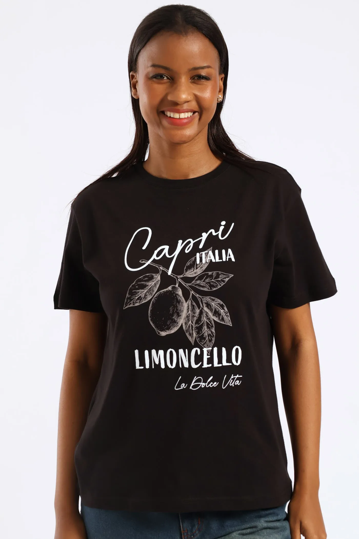Limoncello Tee - Black sold by Edgars
