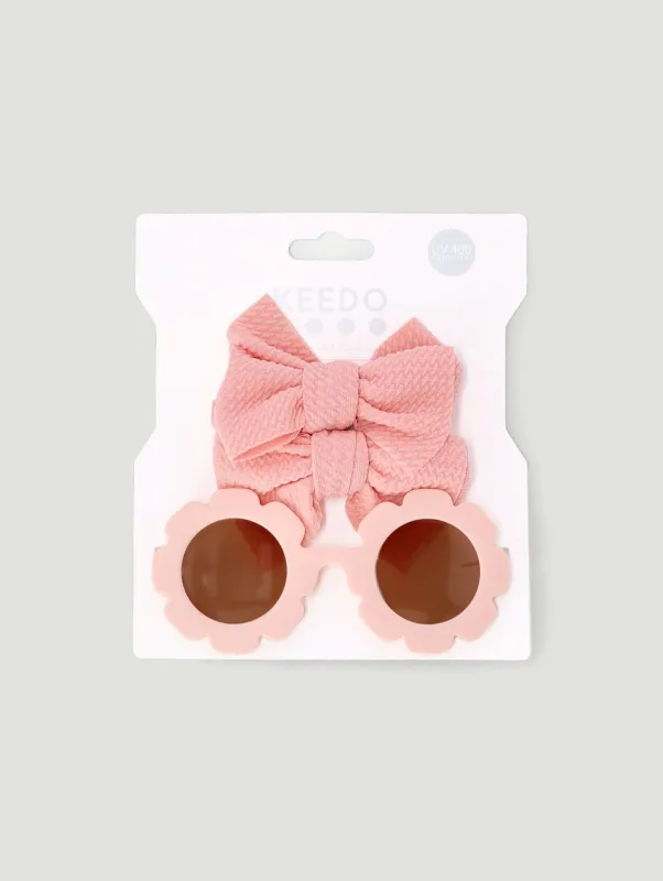 Keedo Sunglasses & Accessory Set - Pink sold by Edgars
