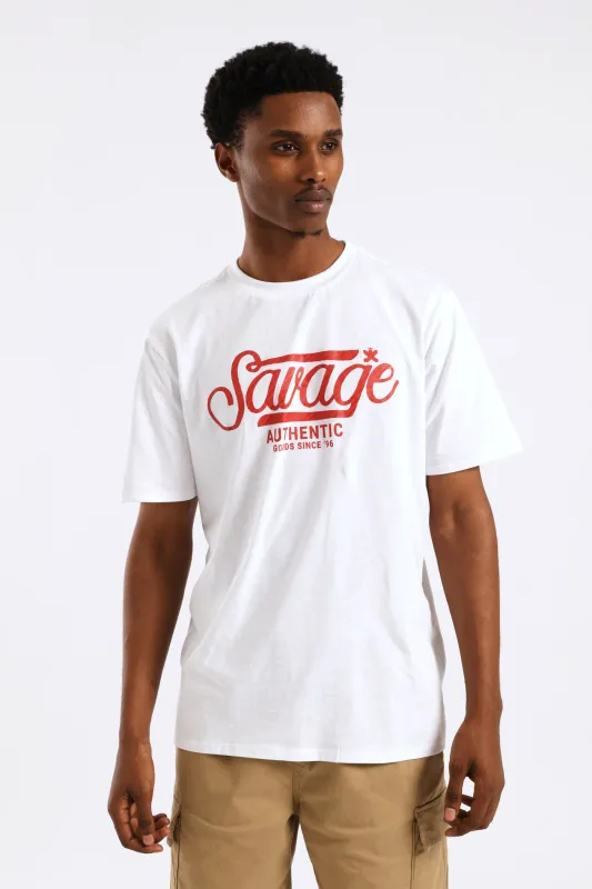 Ora Basic Print Tee - White sold by Edgars