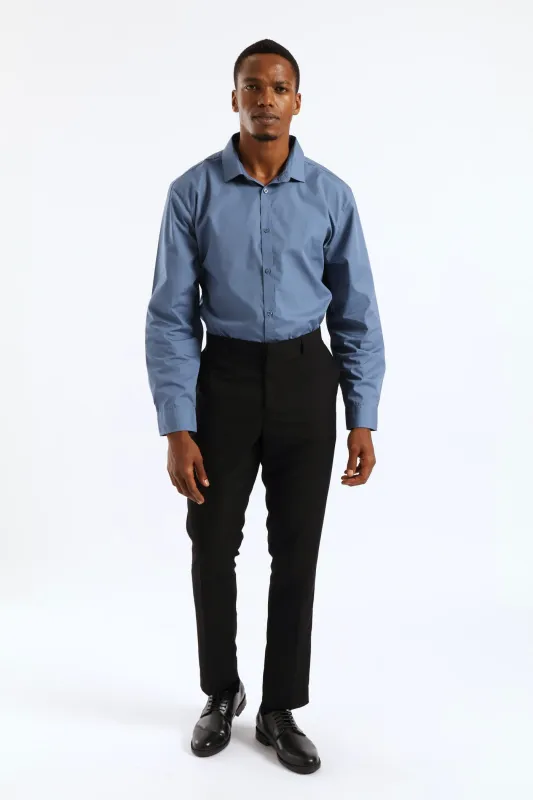 Easy Care Long Sleeve Shirt - Petrol sold by Edgars