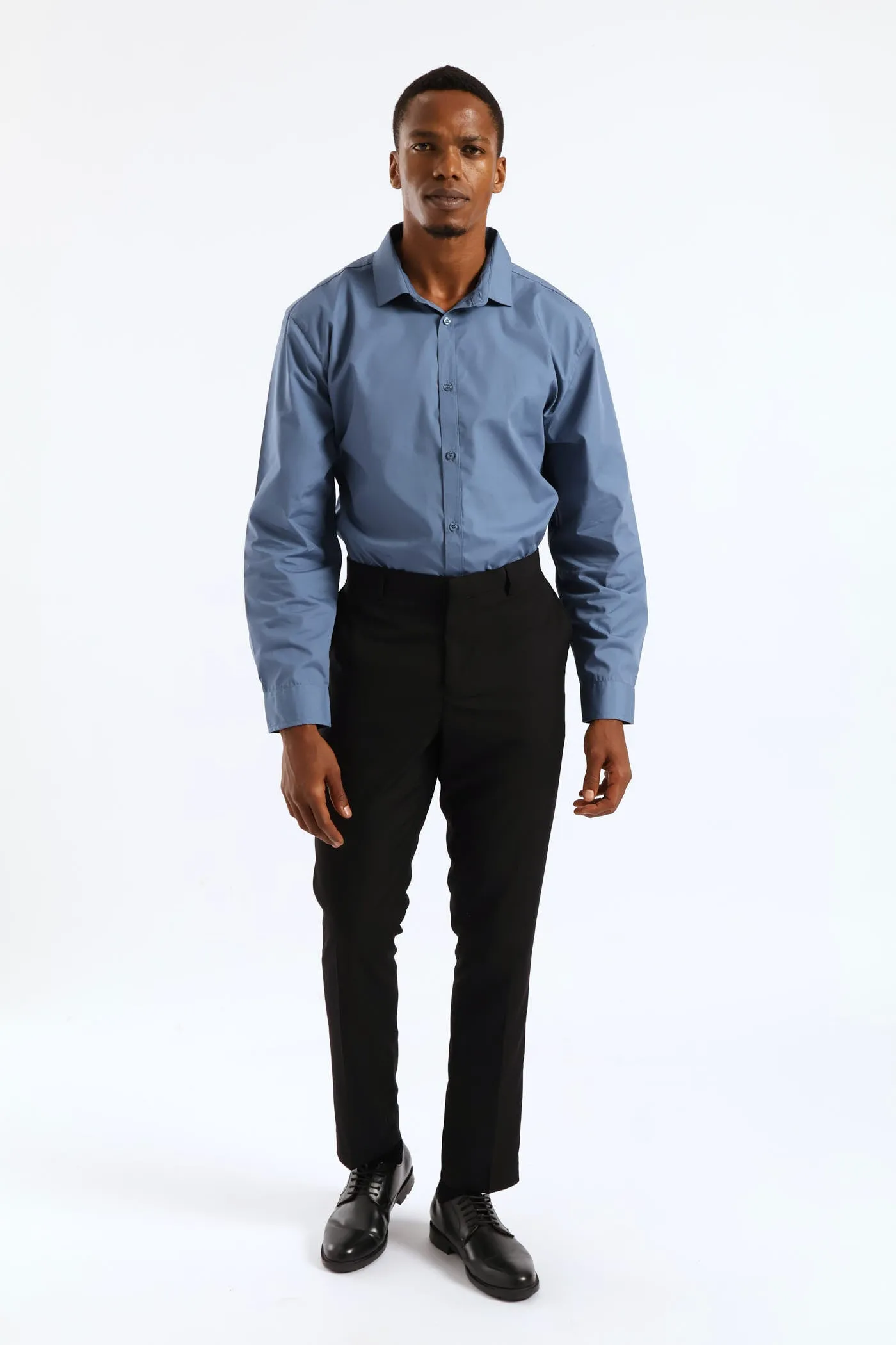 Easy Care Long Sleeve Shirt - Petrol sold by Edgars