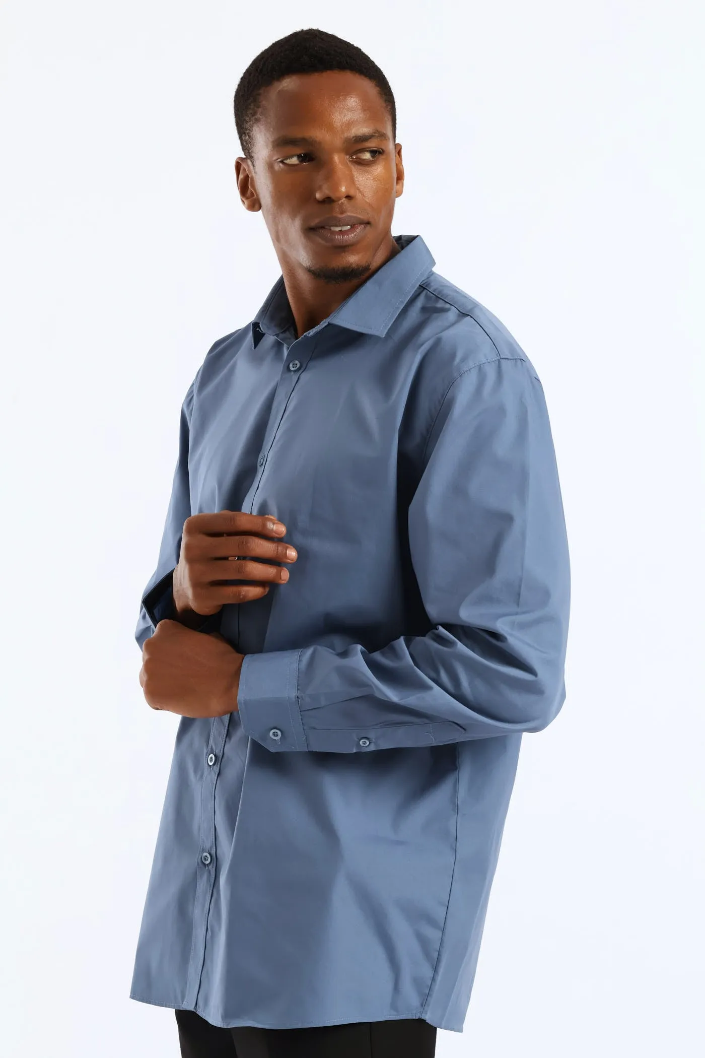 Easy Care Long Sleeve Shirt - Petrol sold by Edgars product image thumbnail 3