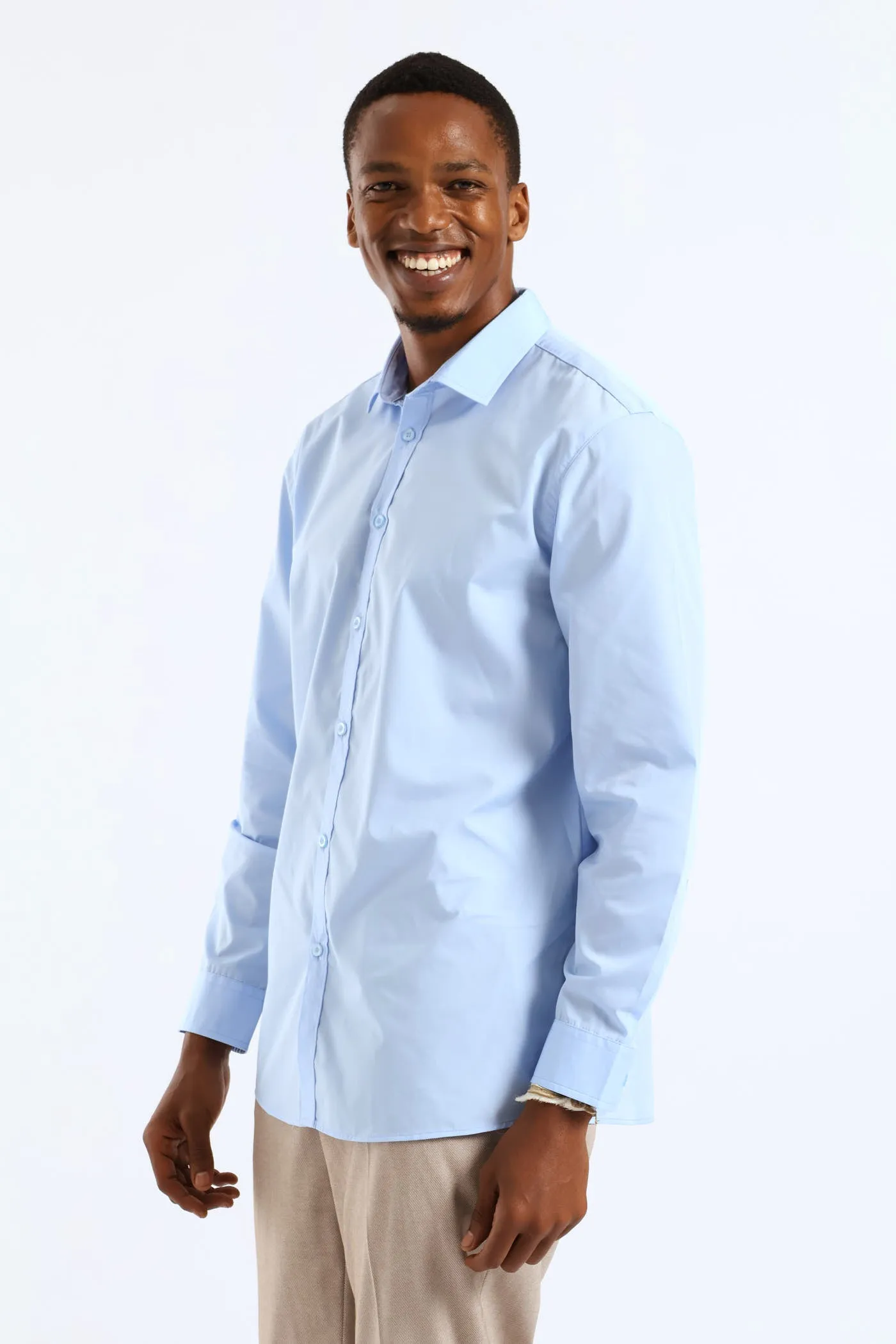 Easy Care Long Sleeve Shirt - Light Blue sold by Edgars product image thumbnail 4