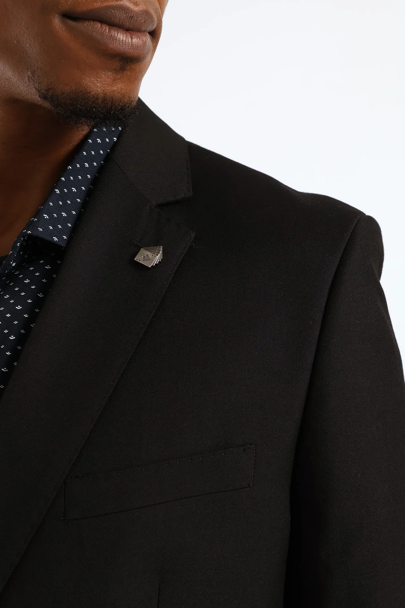 Regular Fit Viscose Blend Suit Jacket - Black sold by Edgars product image thumbnail 2