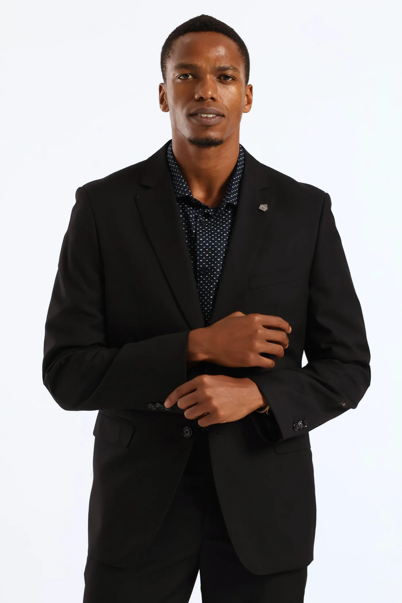 Regular Fit Viscose Blend Suit Jacket - Black sold by Edgars product image thumbnail 3