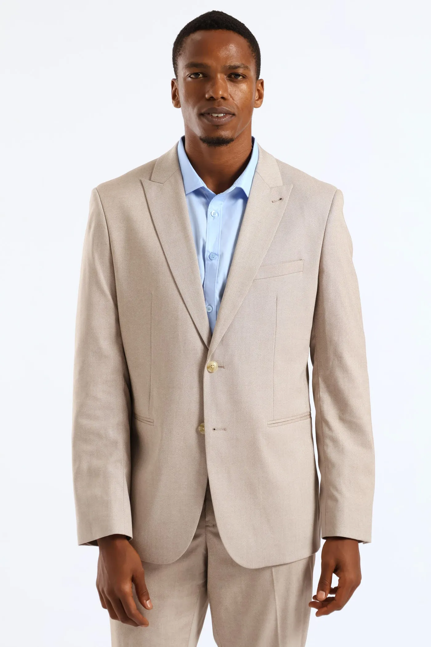 Regular Twill Suit Jacket · Natural sold by Edgars product image thumbnail 3