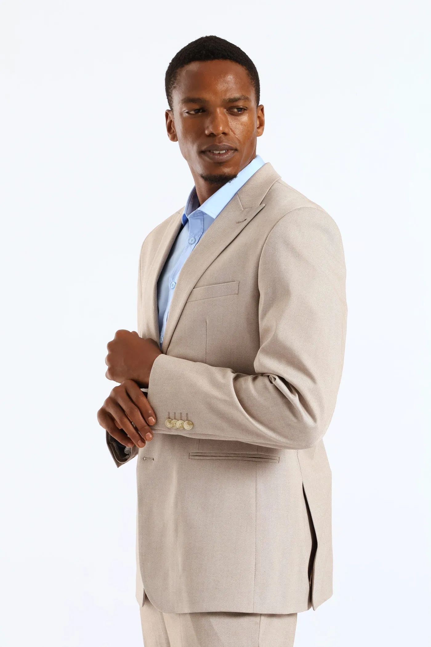 Regular Twill Suit Jacket · Natural sold by Edgars product image thumbnail 4