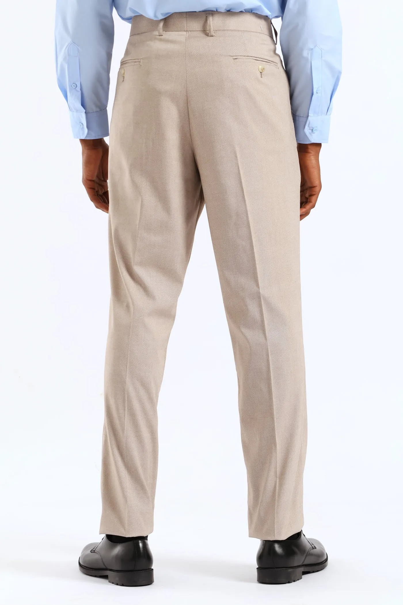 Regular Twill Suit Trousers - Natural sold by Edgars product image thumbnail 4