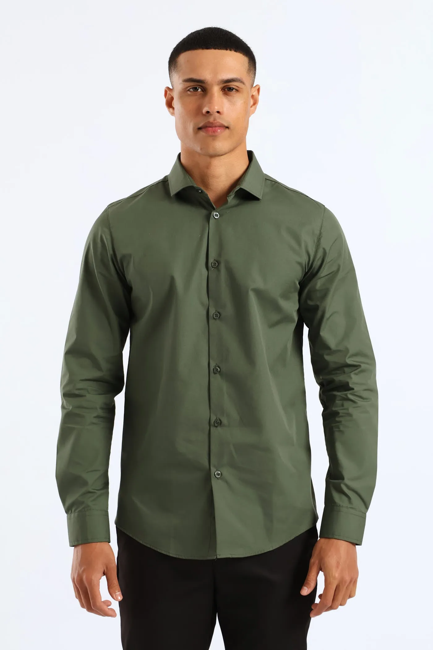 Easy Care Long Sleeve Shirt - Fatigue sold by Edgars product image thumbnail 3