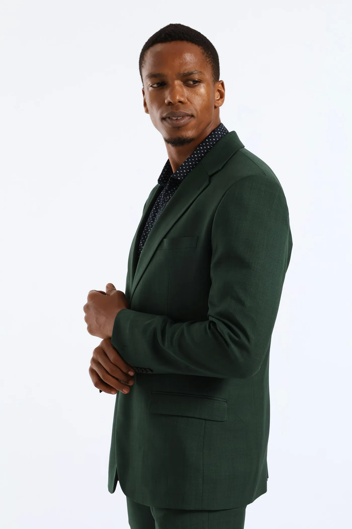 Slim Fit Essential Suit Jacket - Olive sold by Edgars product image thumbnail 3