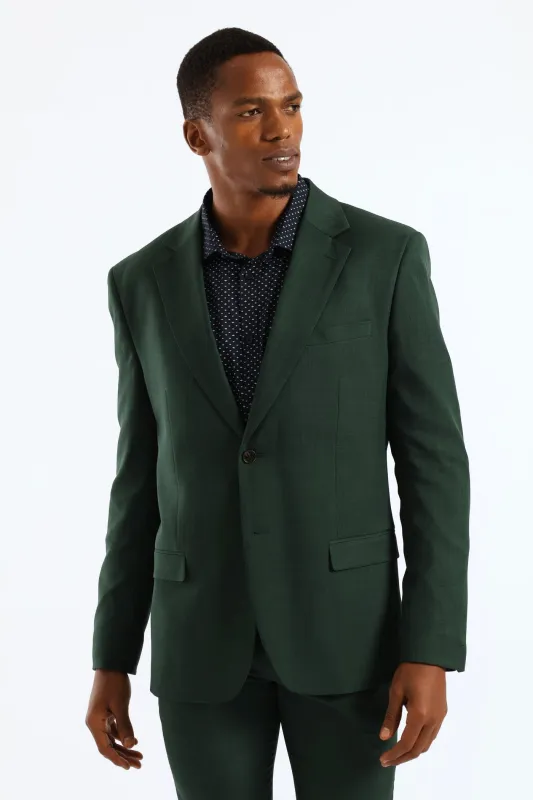 Slim Fit Essential Suit Jacket - Olive sold by Edgars