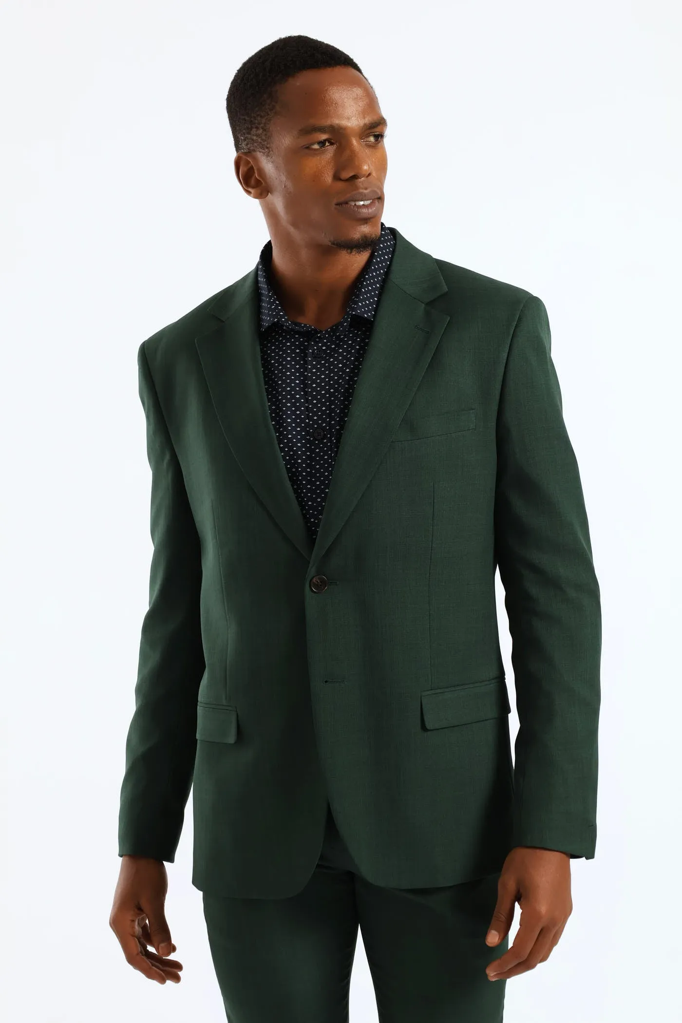 Slim Fit Essential Suit Jacket - Olive sold by Edgars