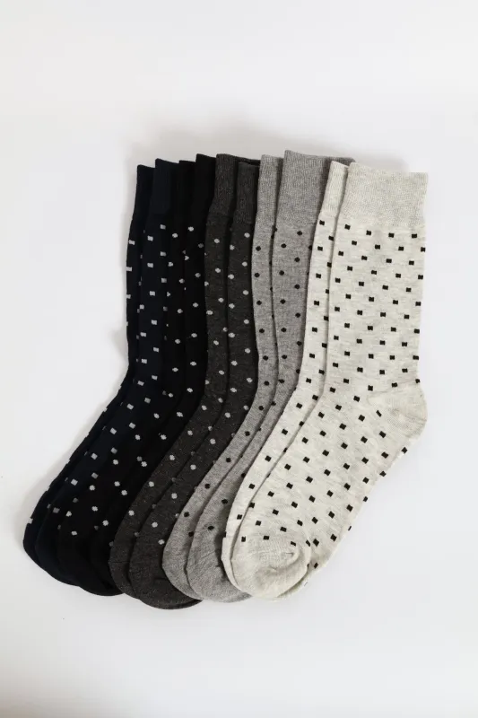 5 Pack Anklet Socks - Bright Blue/Grey sold by Edgars