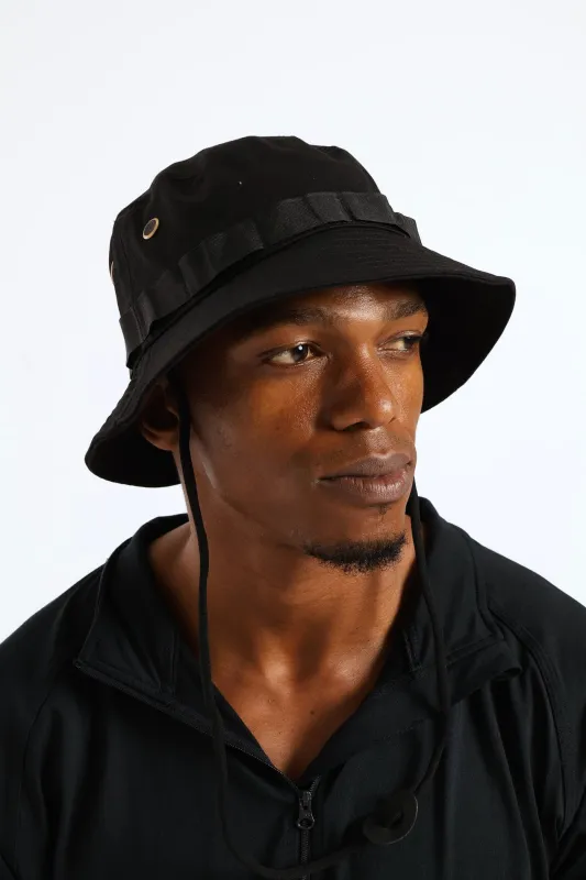 Draw String Bucket Hat - Stone sold by Edgars
