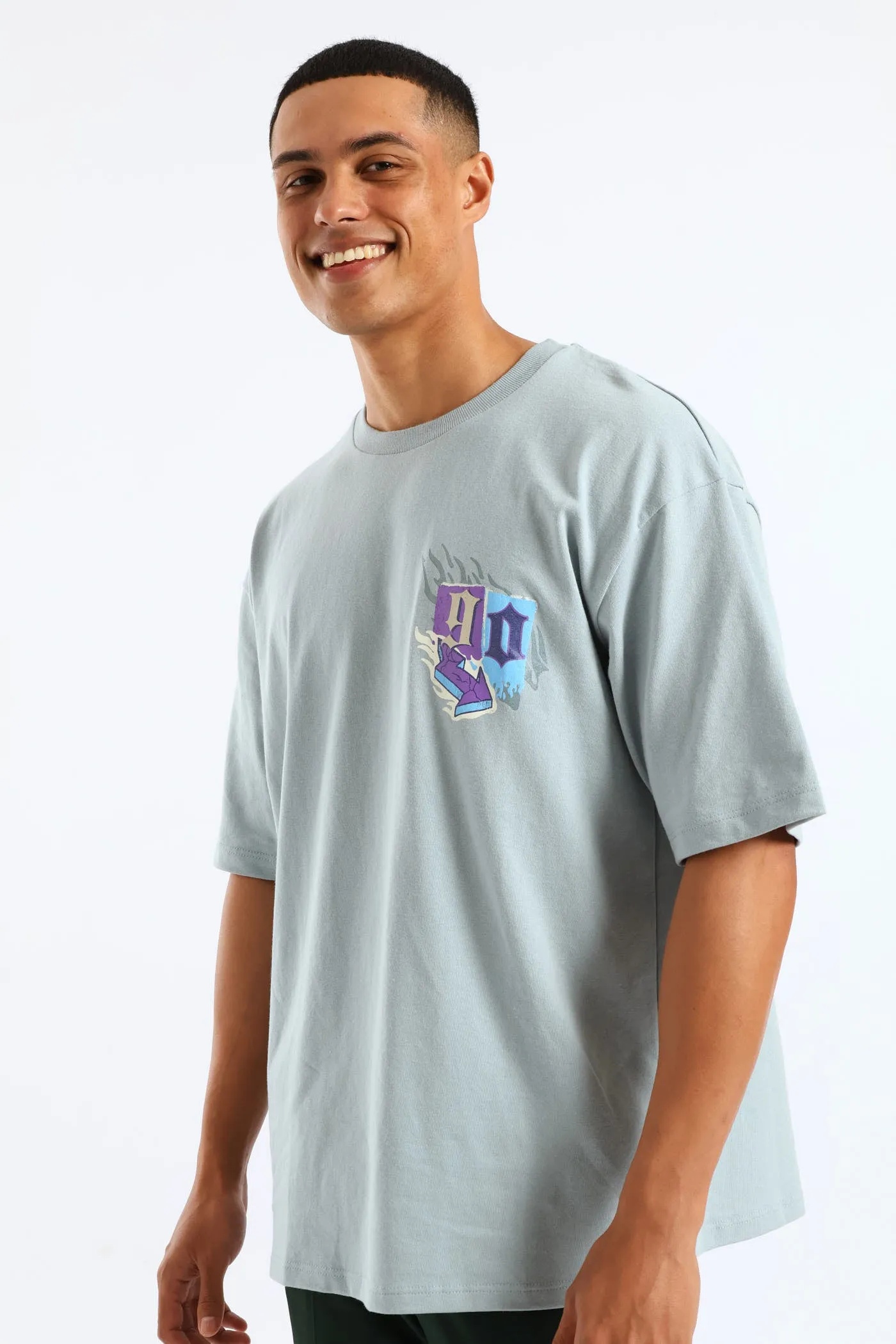 Urban Culture Oversized Tee - Light Blue sold by Edgars product image thumbnail 3
