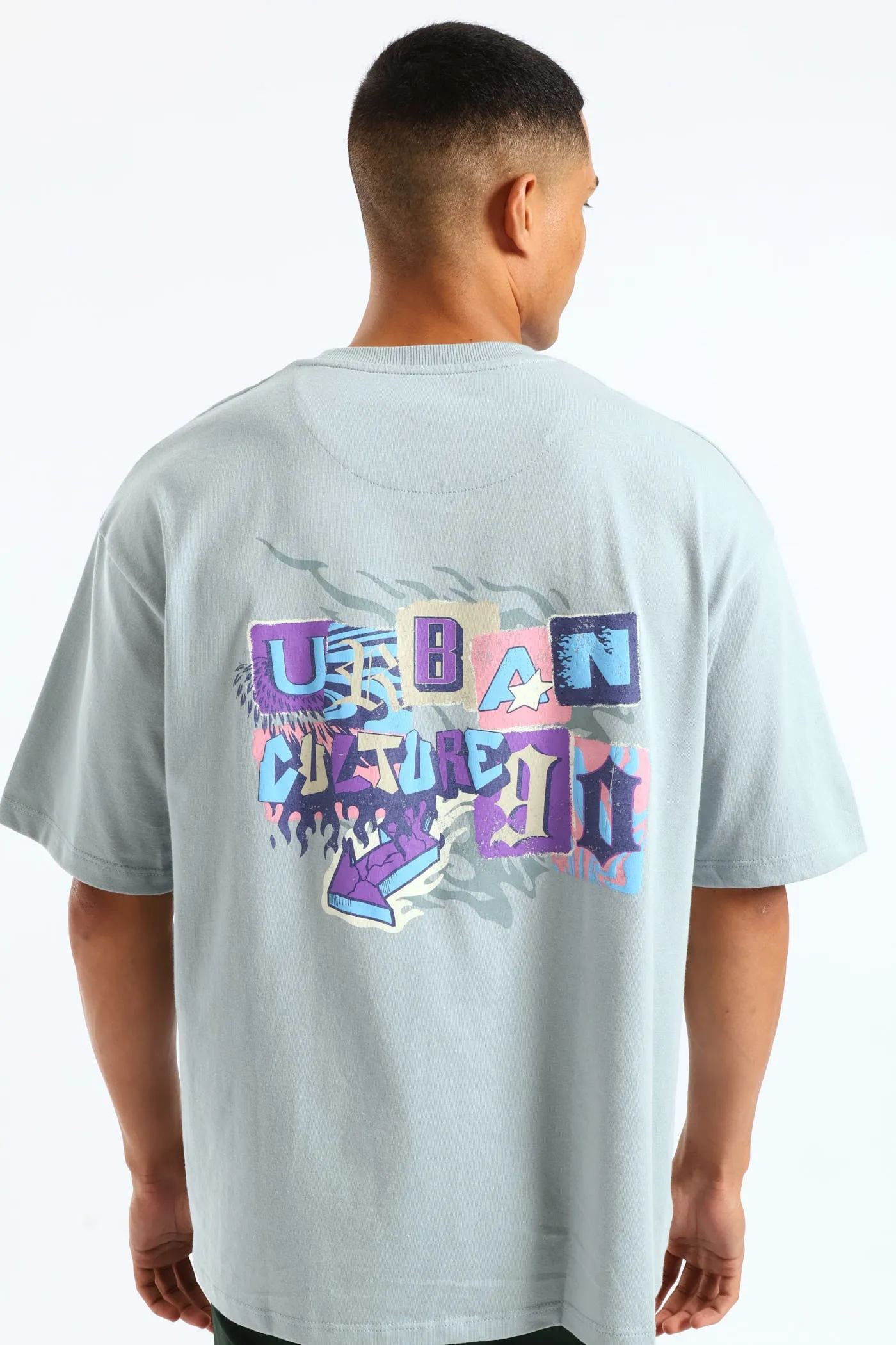 Urban Culture Oversized Tee - Light Blue sold by Edgars product image thumbnail 2
