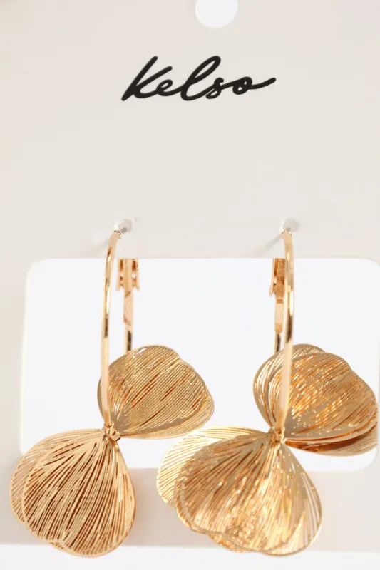 Petal Hoops - Gold sold by Edgars