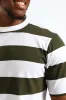 Rugby Stripe Tee - Fatigue sold by Edgars
