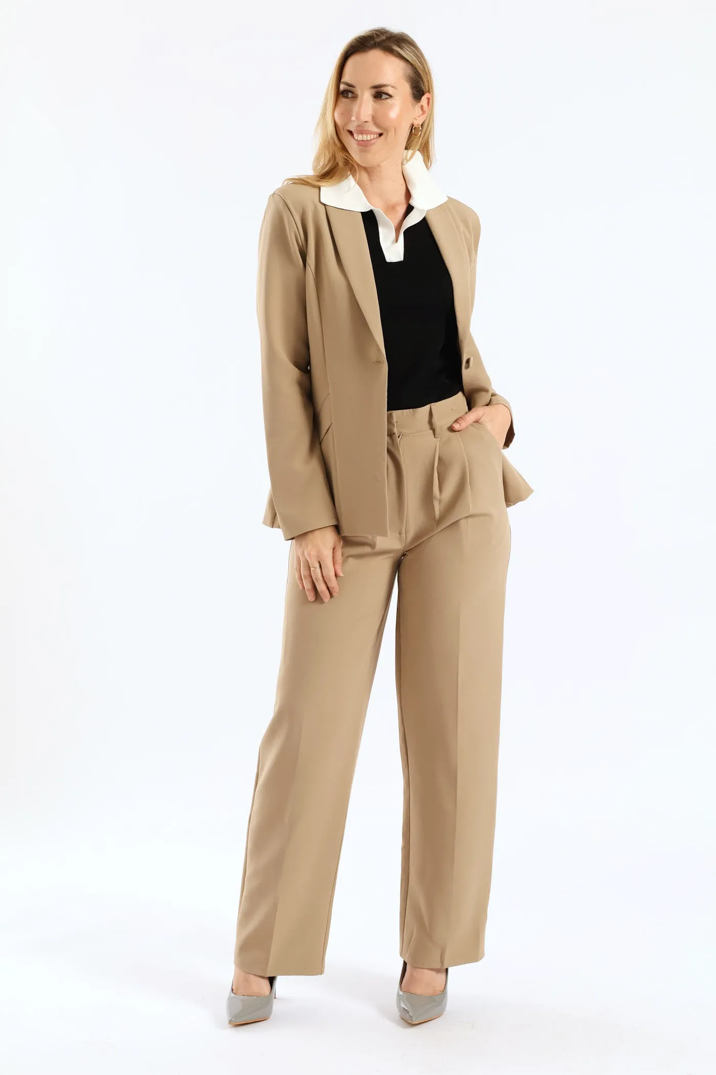 Release Pleat Wide Leg Pants - Taupe sold by Edgars product image thumbnail 5