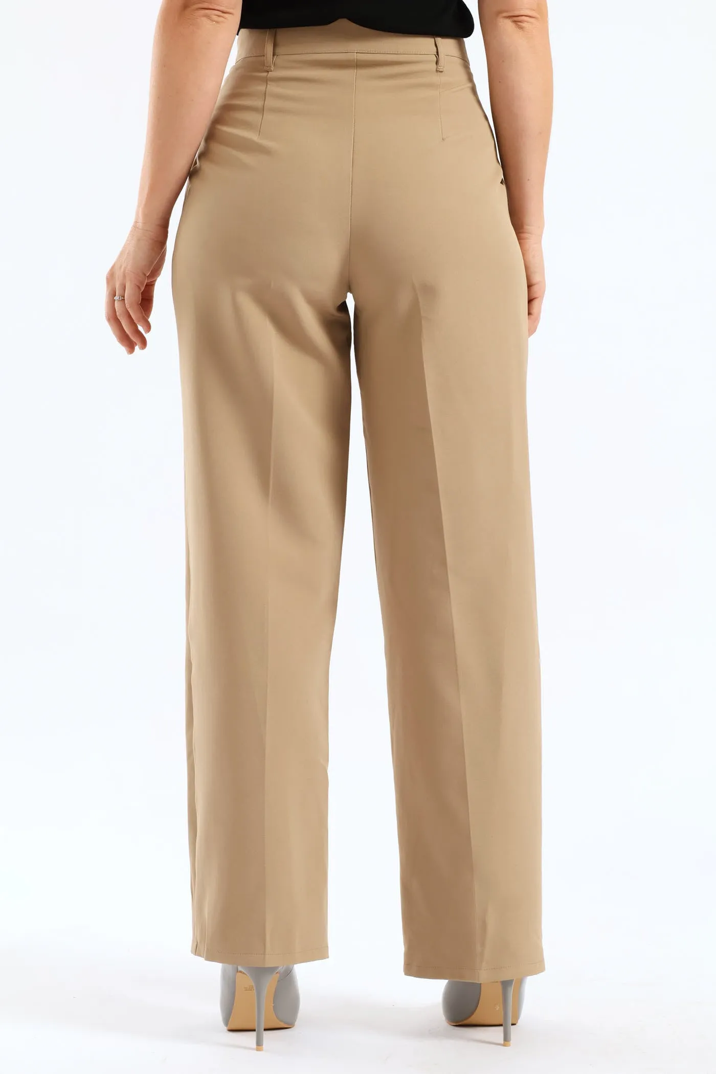 Release Pleat Wide Leg Pants - Taupe sold by Edgars product image thumbnail 4