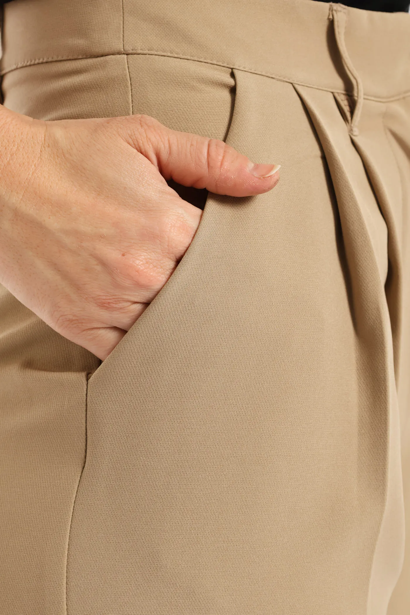 Release Pleat Wide Leg Pants - Taupe sold by Edgars product image thumbnail 2