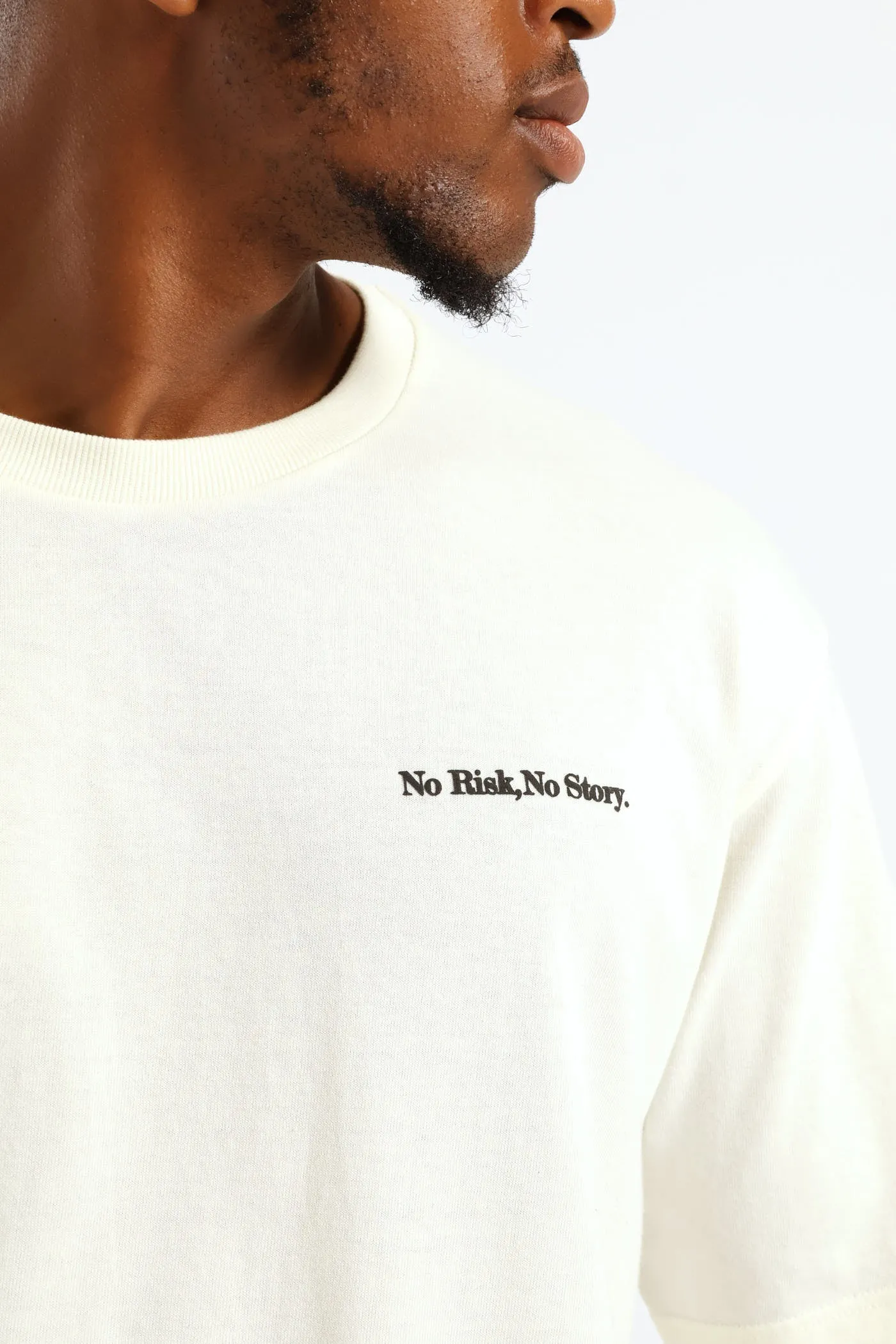 Happy Life Oversize Print Tee - Ecru sold by Edgars product image thumbnail 4