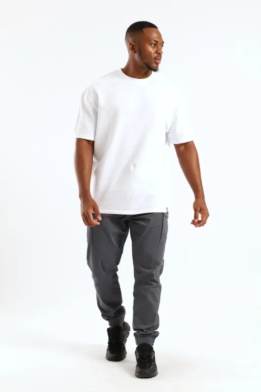 Boxy Basic Tee - White sold by Edgars