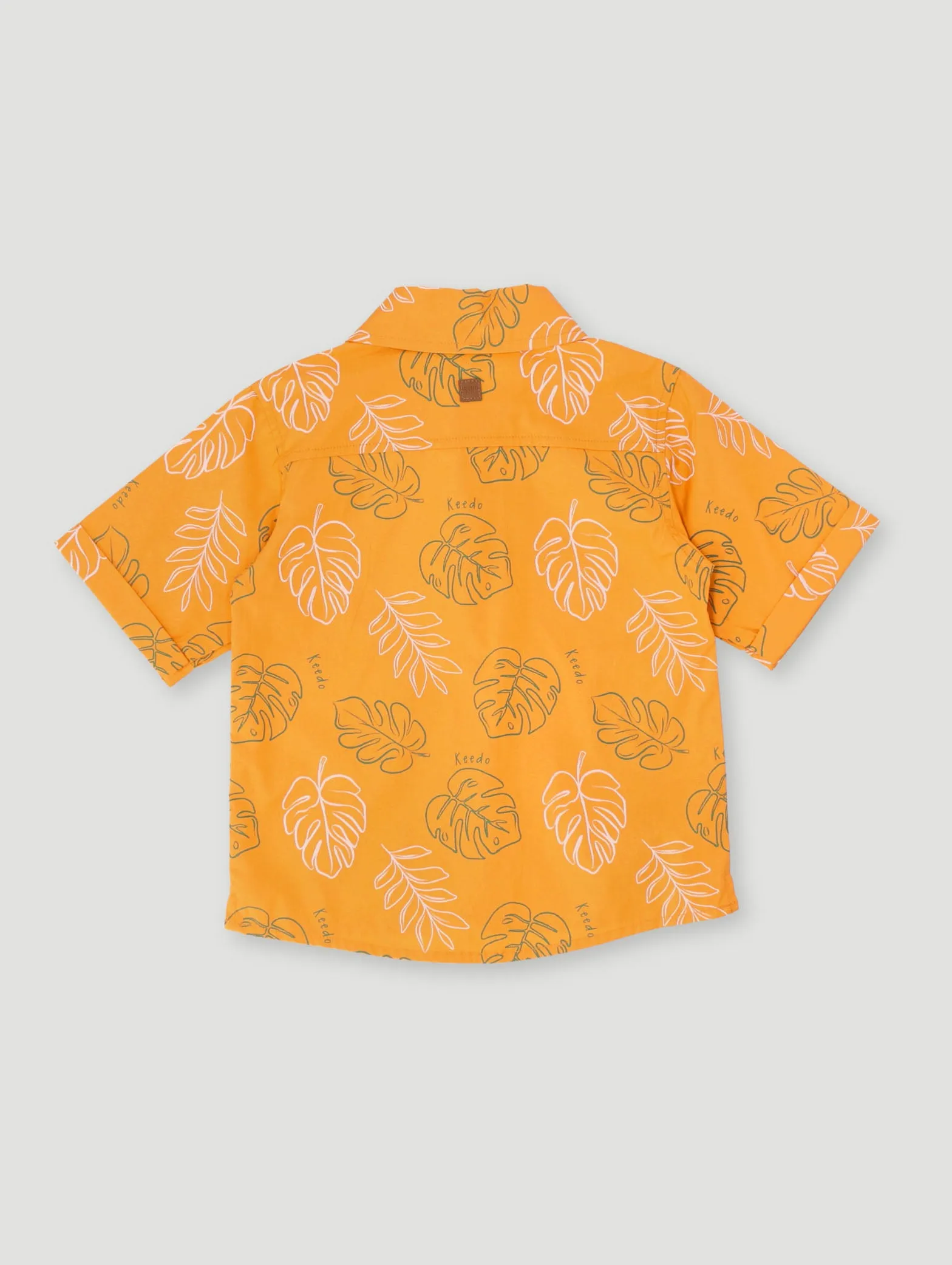 Keedo Boys Foliage Shirt - Mustard sold by Edgars product image thumbnail 2
