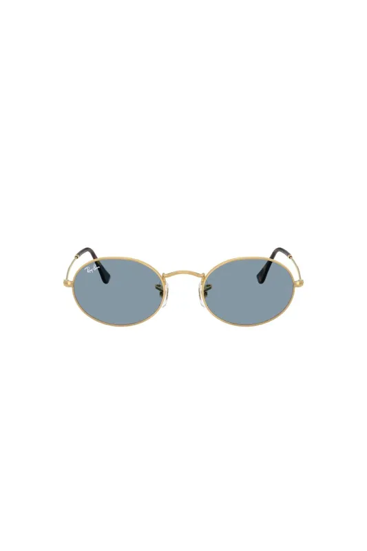 Oval Metal Summer Capsule Sunglasses - Blue made by Ray-Ban