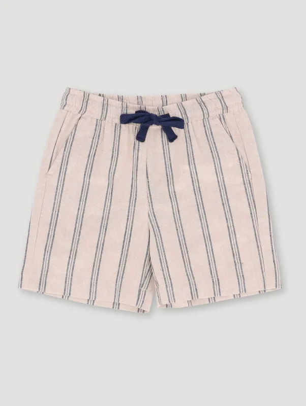 Pre-Boys Woven Stripe Short - Stone sold by Edgars