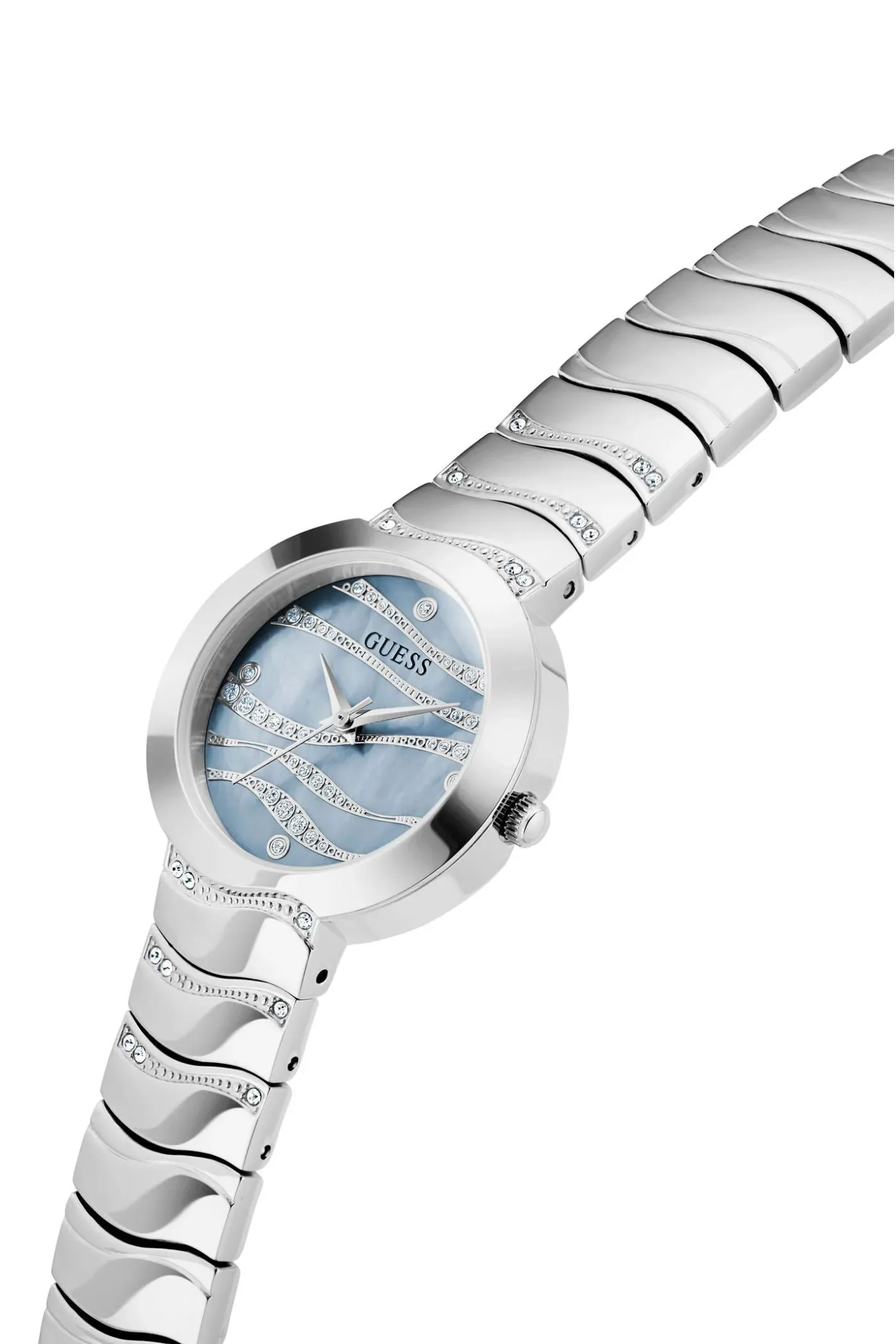 Laguna Blue Dial Stainless Steel Strap Analog Watch - Silver sold by Edgars product image thumbnail 3