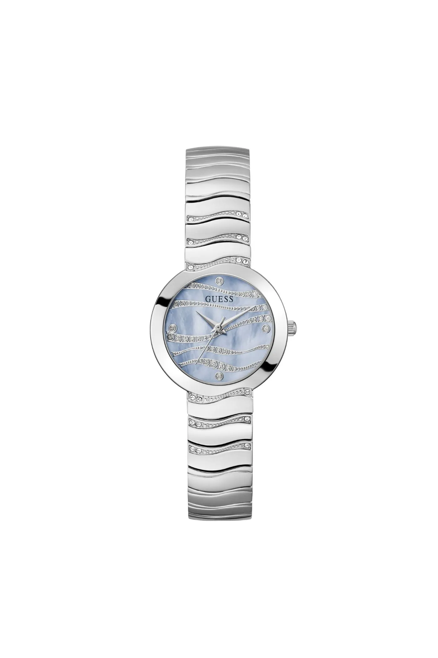 Laguna Blue Dial Stainless Steel Strap Analog Watch - Silver sold by Edgars