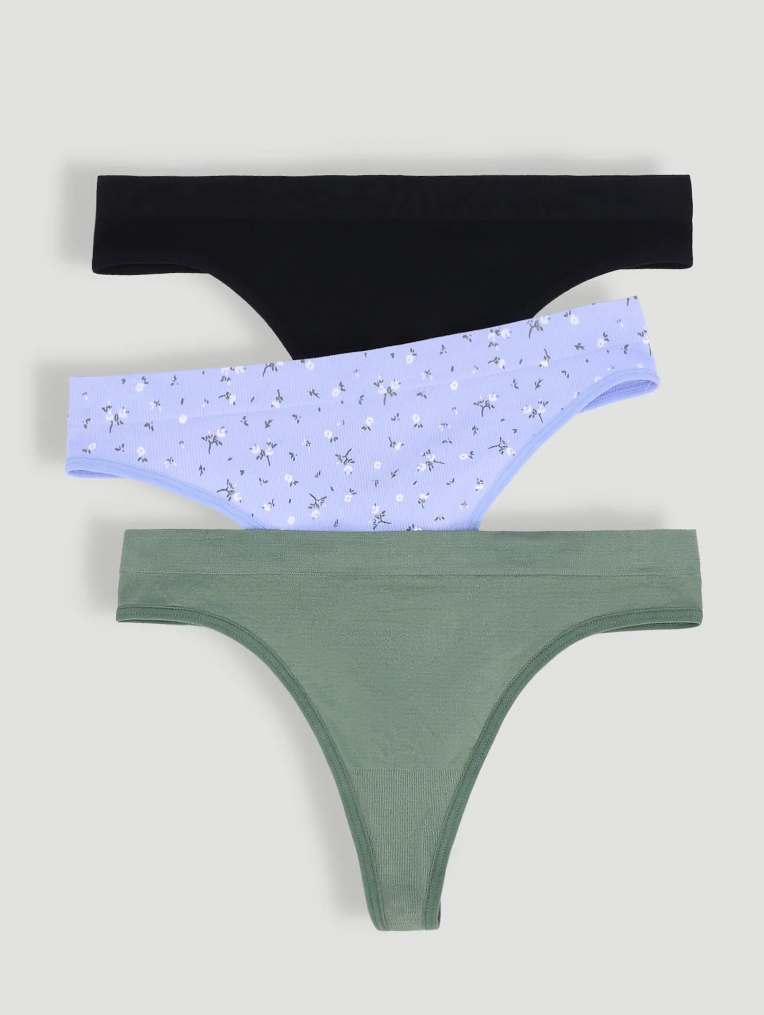 3 Pack Seamless Thong - Multi sold by Edgars